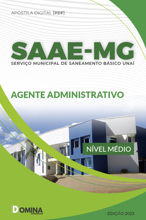 Apostila Concurso SAAE MG 2023 Agente Administrativo