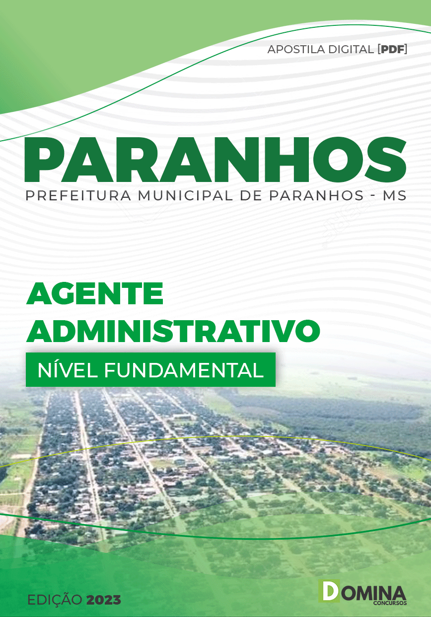 Apostila Pref Paranhos MS 2023 Agente Administrativo