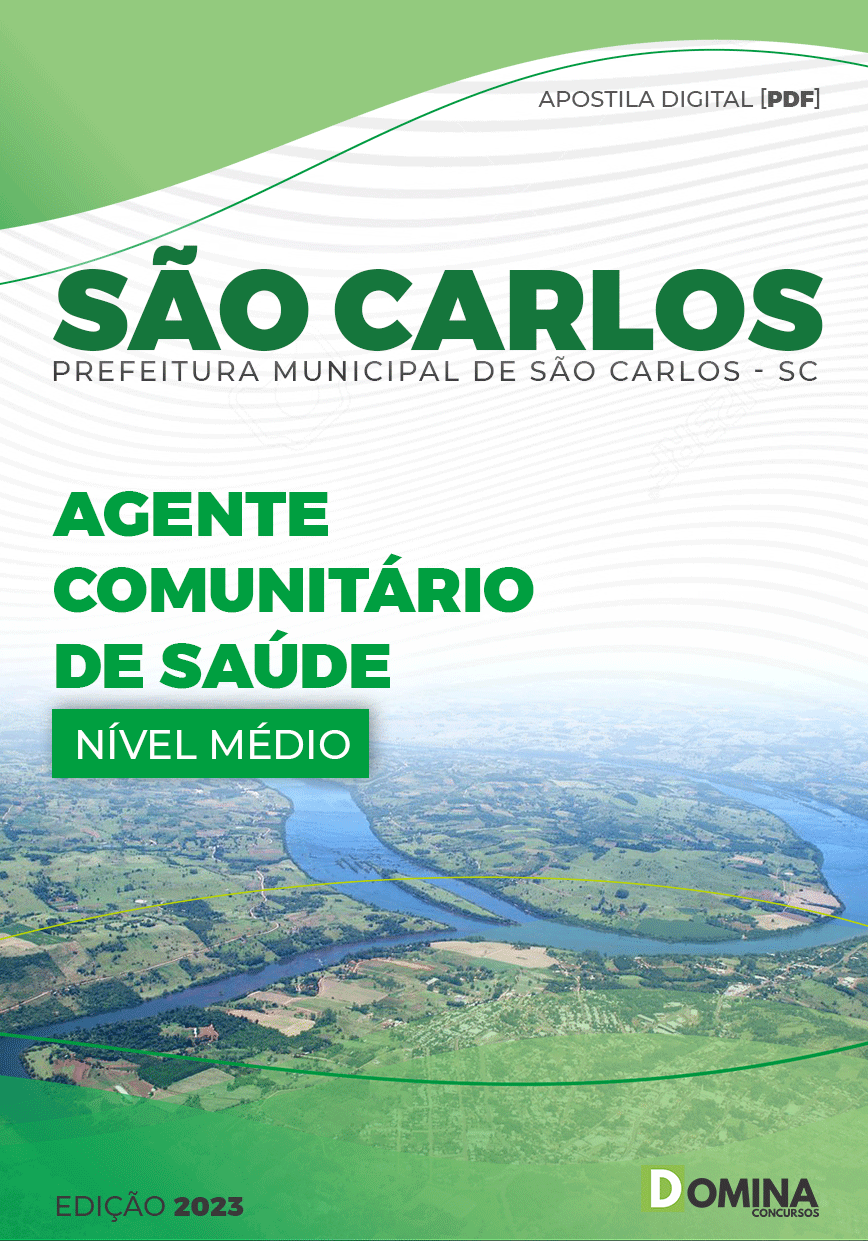 Apostila Pref São Carlos SC 2023 Agente Comunitário Saúde