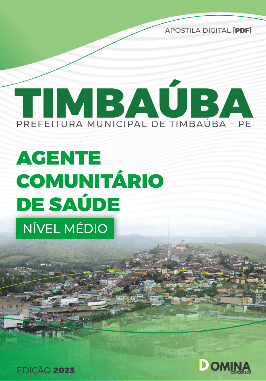 Apostila Pref Timbaúba PE 2023 Agente Comunitário Saúde