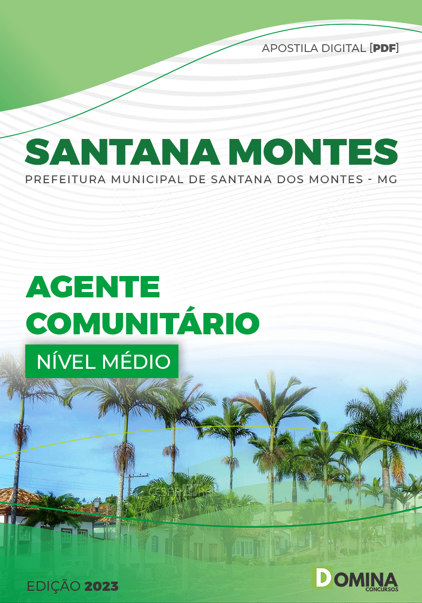 Apostila Pref Santana Montes MG 2023 Agente Comunitário