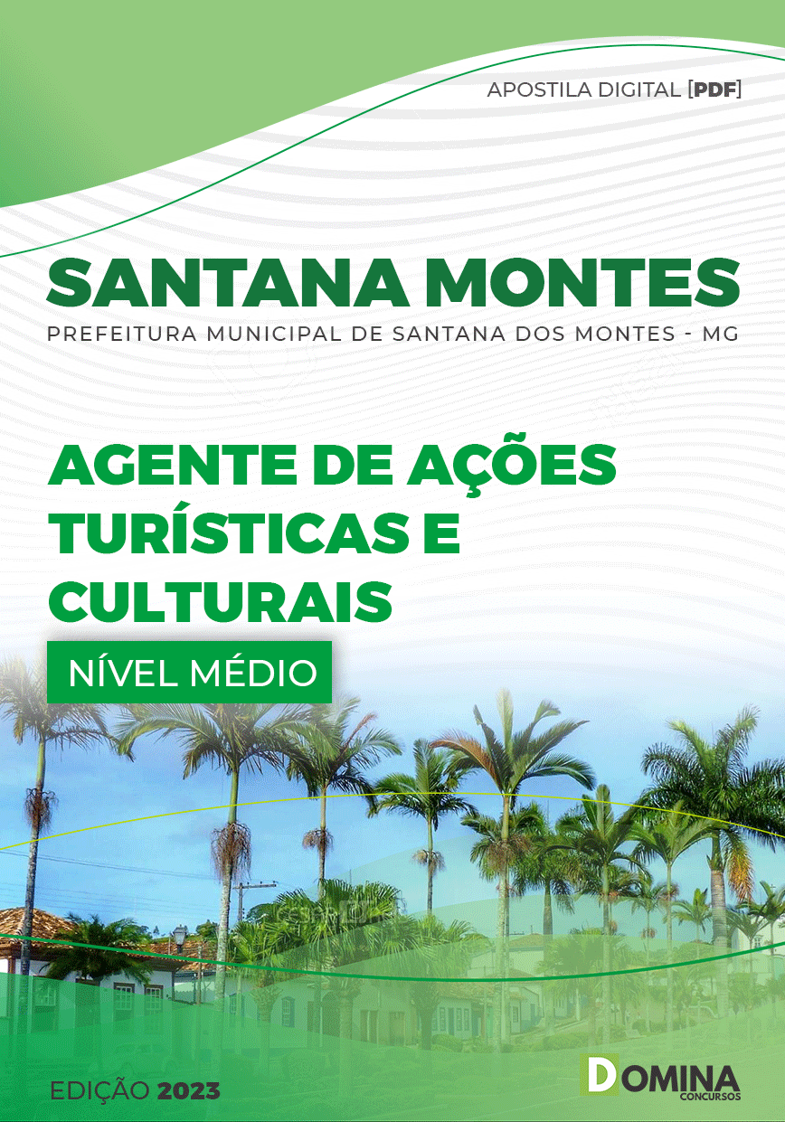 Apostila Pref Santana Montes MG 2023 Agente Ações Turísticas