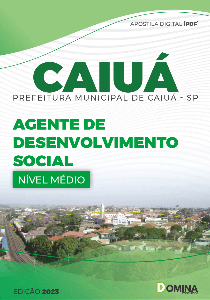 Apostila Pref Caiuá SP 2023 Agente Desenvolvimento Social