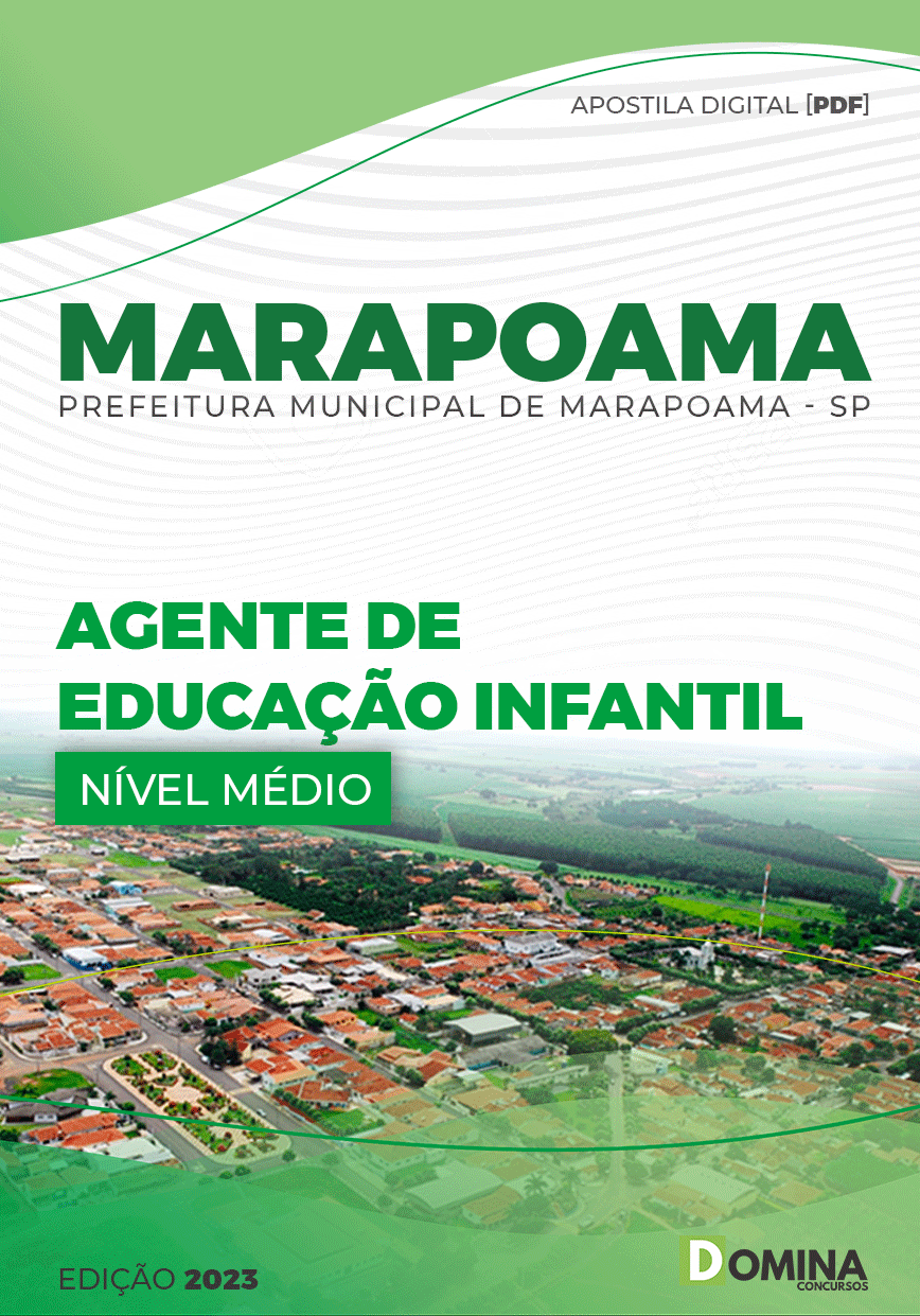 Apostila Pref Marapoama SP 2023 Agente Educação Infantil