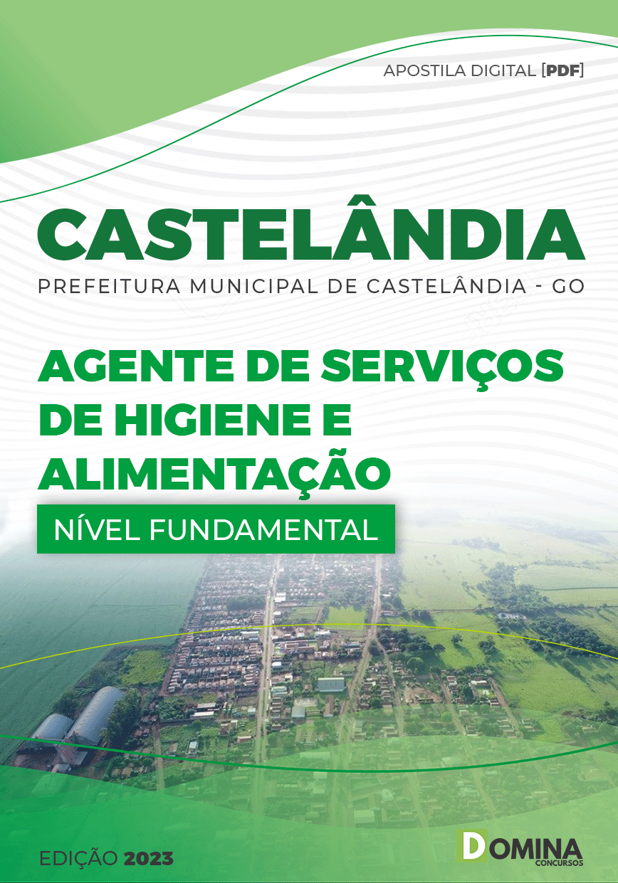 Apostila Pref Castelândia GO 2023 Agente Serviços Alimentação