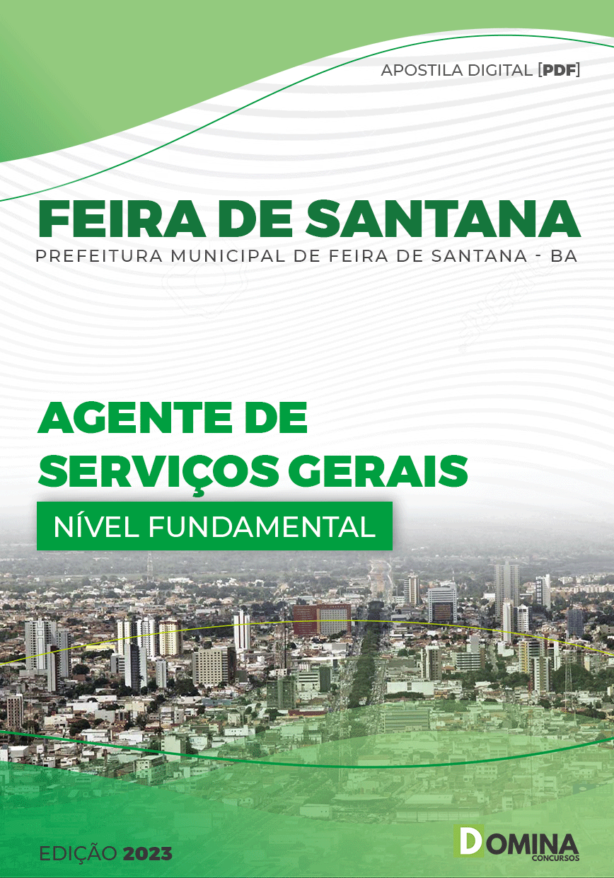 Apostila Pref Feira Santana BA 2023 Agente Serviços Gerais