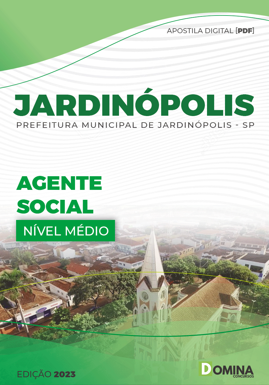 Apostila Digital Pref Jardinópolis SP 2023 Agente Social