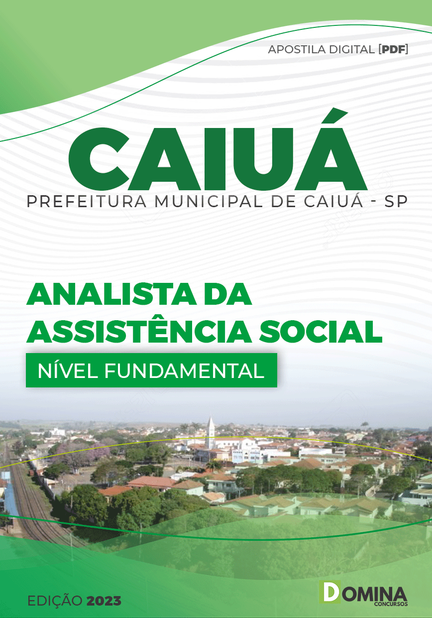 Apostila Pref Caiuá SP 2023 Analista Assistência Social