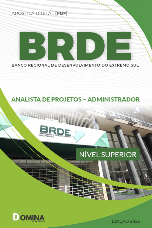 Apostila BRDE 2023 Analista Projetos Administrador