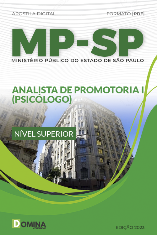 Apostila MP SP 2023 Analista Promotoria I Psicólogo