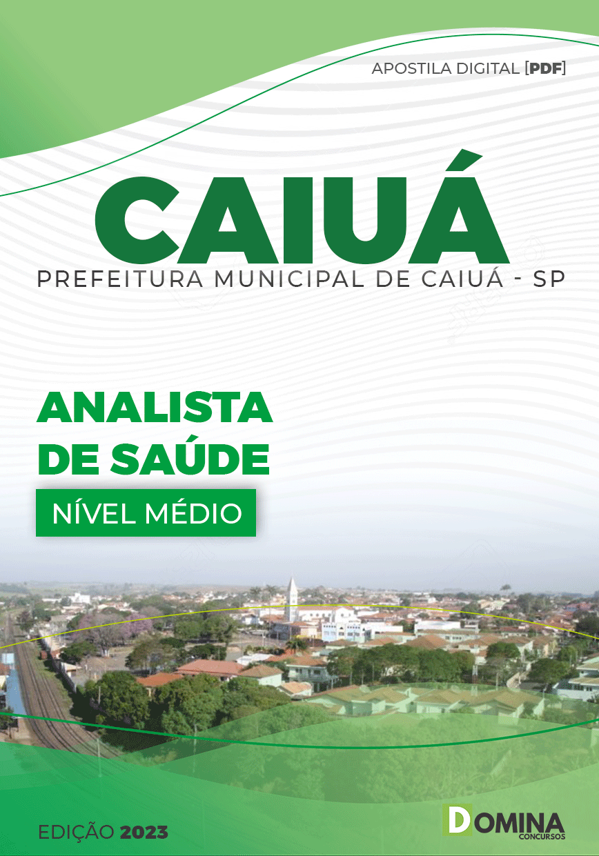 Apostila Concurso Pref Caiuá SP 2023 Analista Saúde