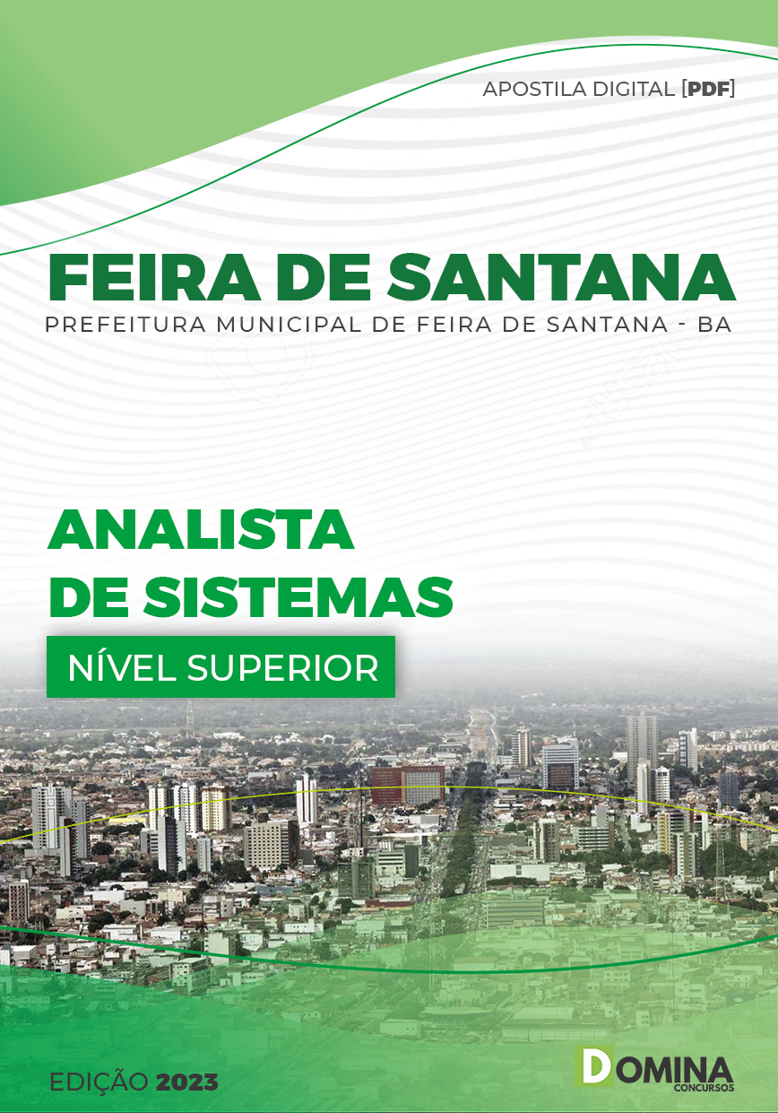 Apostila Digital Pref Feira Santana BA 2023 Analista Sistema