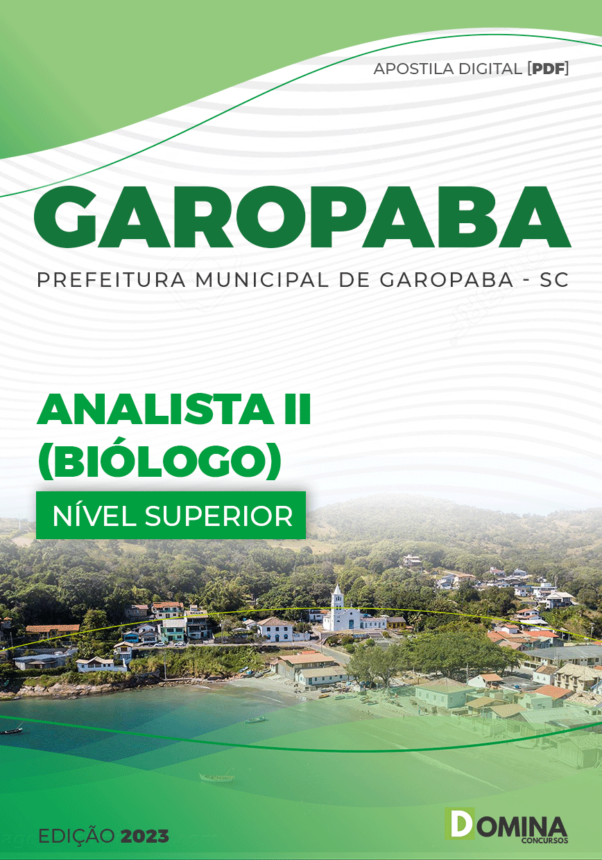 Apostila Concurso Pref Garopaba SC 2023 Analista II Biólogo