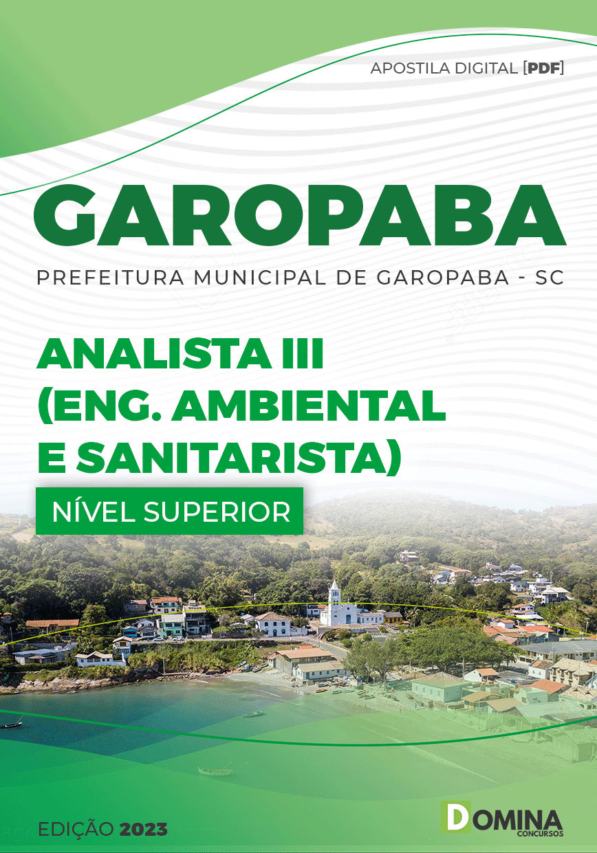 Apostila Pref Garopaba SC 2023 Analista III Engenheiro Ambiental