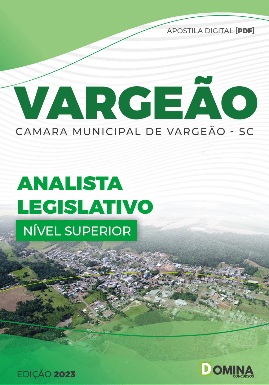 Apostila Câmara Vargeão SC 2023 Analista Legislativo