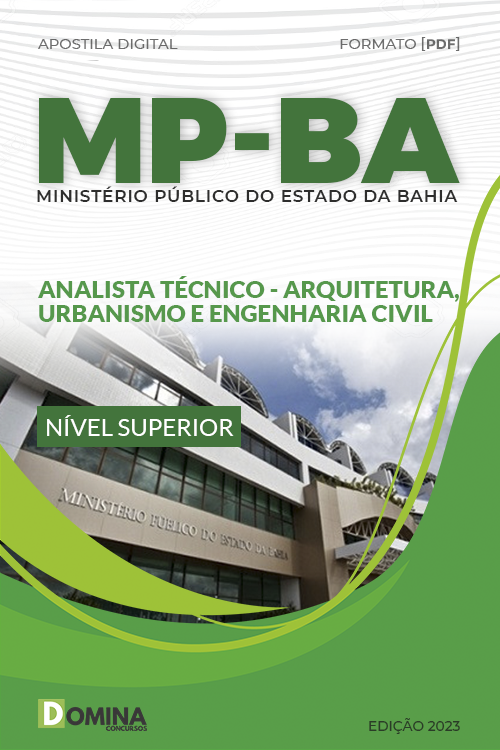 Apostila Concurso MP BA 2023 Analista Técnico Arquitetura