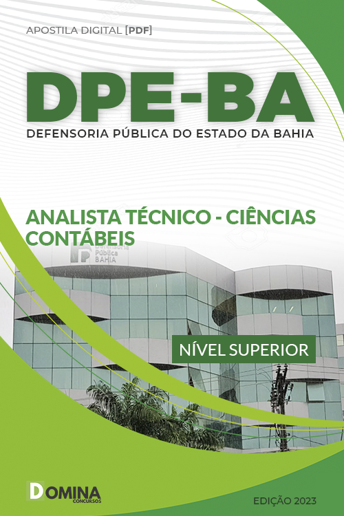 Apostila DPE BA 2023 Analista Técnico Ciências Contábeis