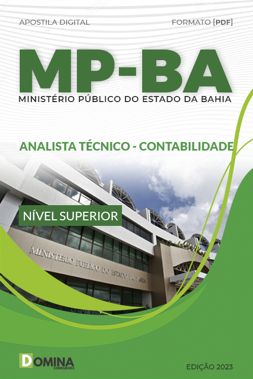 Apostila MP BA 2023 Analista Técnico Contabilidade