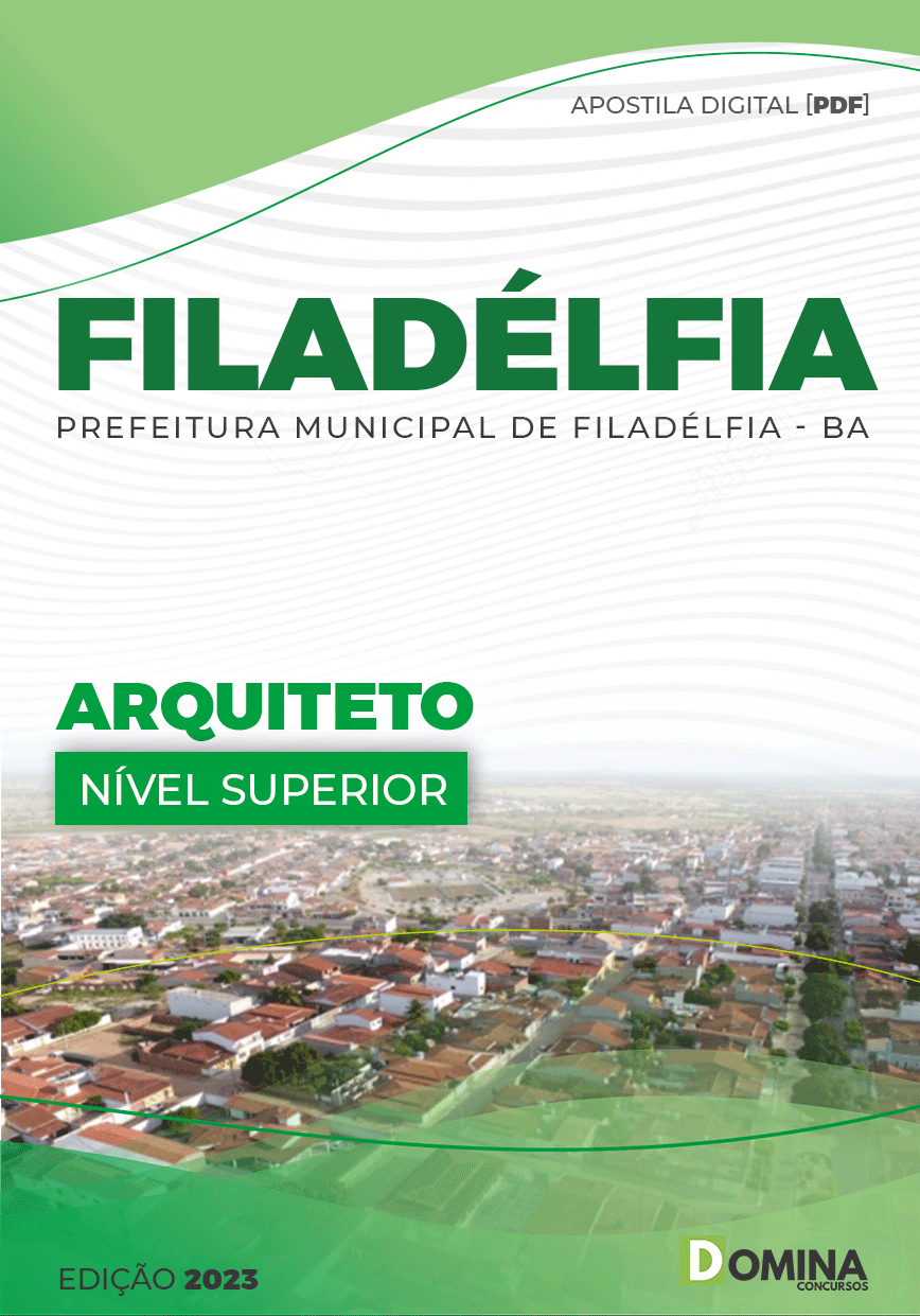 Apostila Concurso Pref Filadélfia BA 2023 Arquiteto