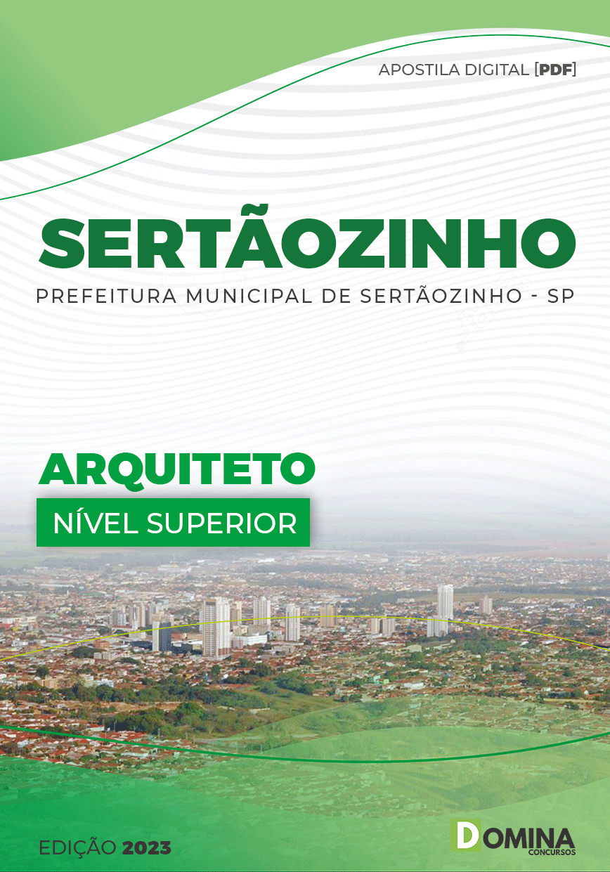Apostila Concurso Pref Sertãozinho SP 2023 Arquiteto