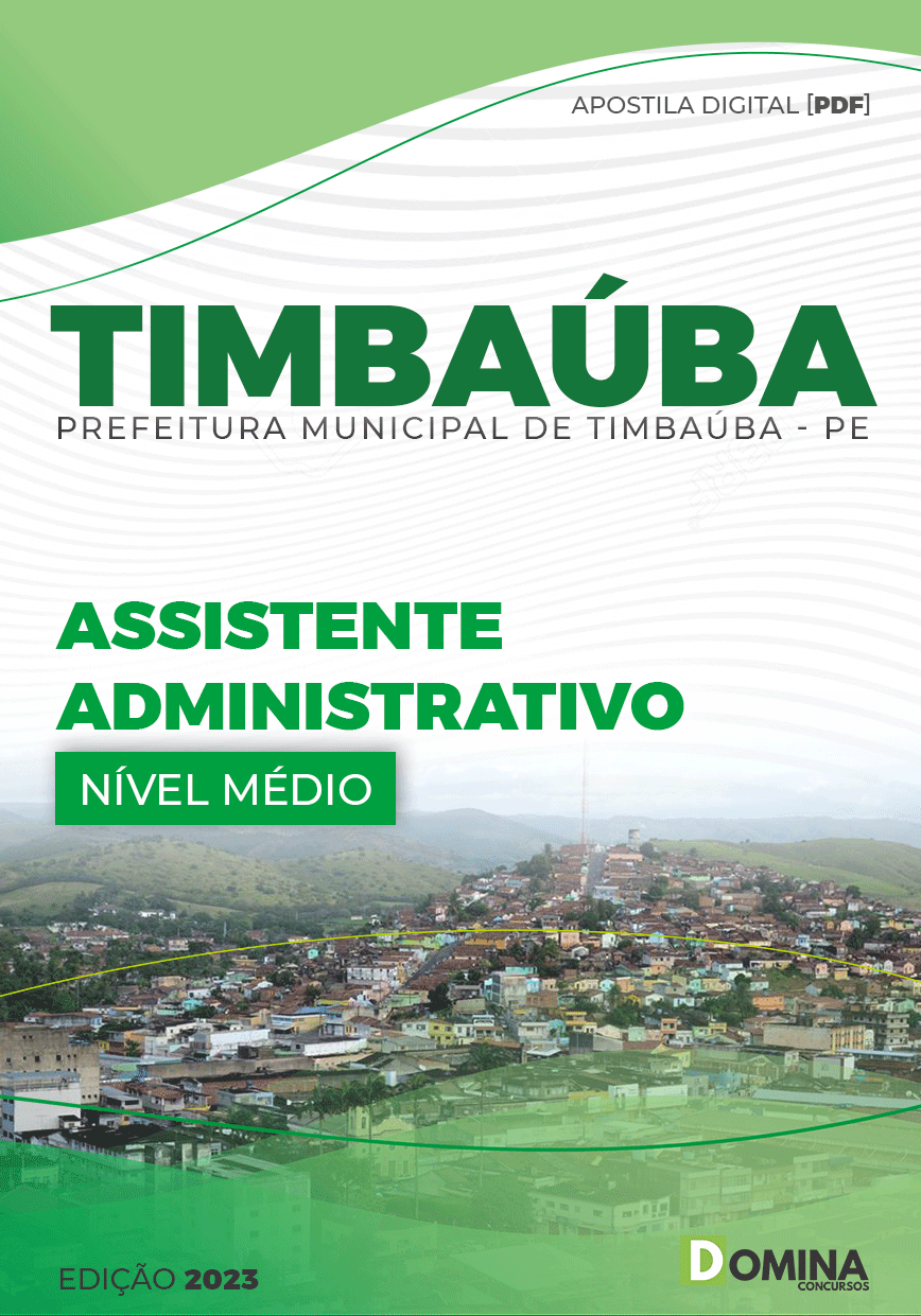 Apostila Pref Timbaúba PE 2023 Assistente Administrativo