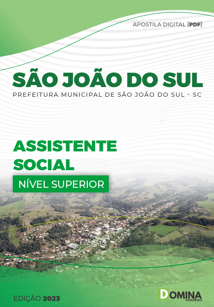 Apostila Digital Pref São João Sul SC 2023 Assistente Social