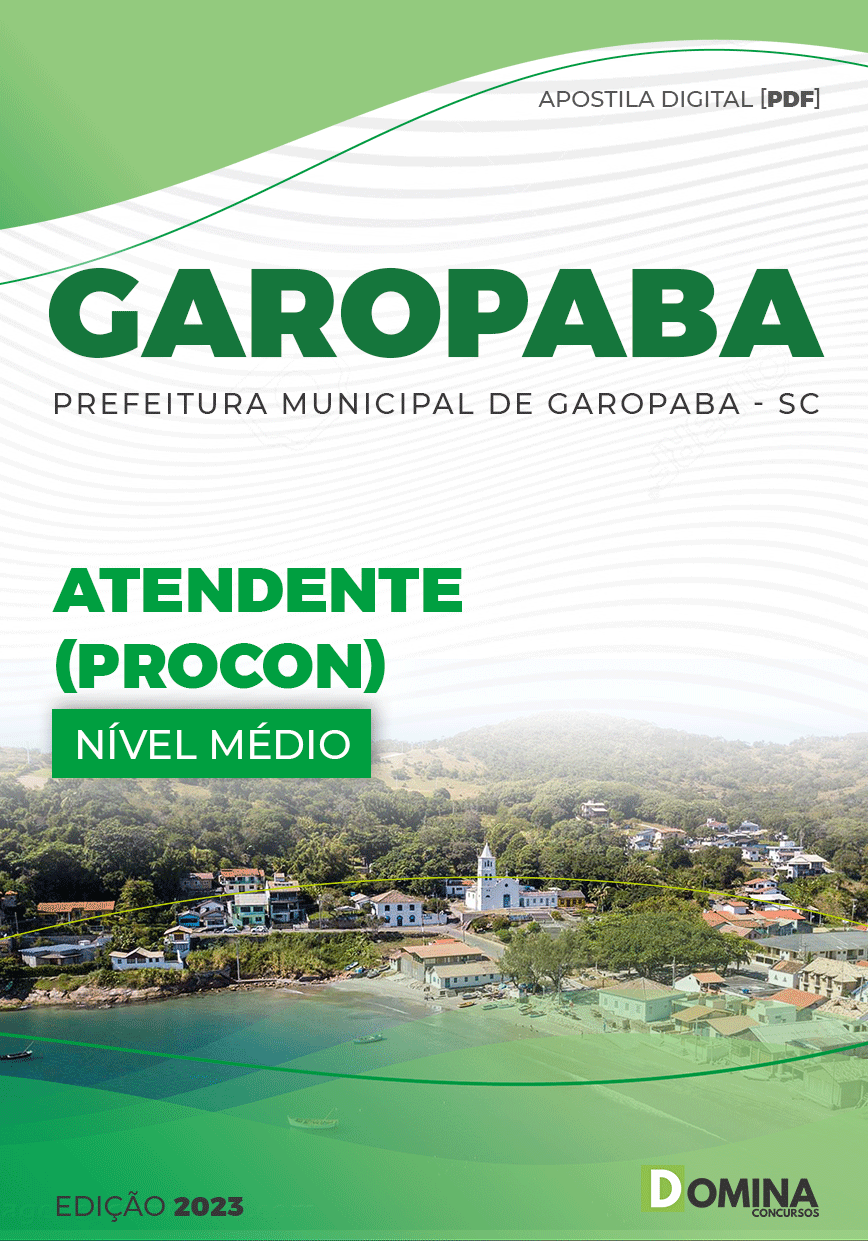 Apostila Concurso Pref Garopaba SC 2023 Atendente Procon