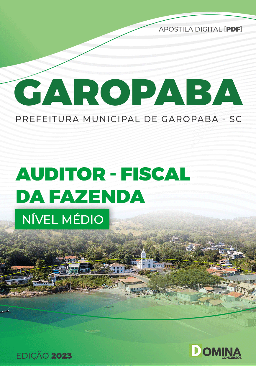 Apostila Pref Garopaba SC 2023 Auditor Fiscal Fazenda