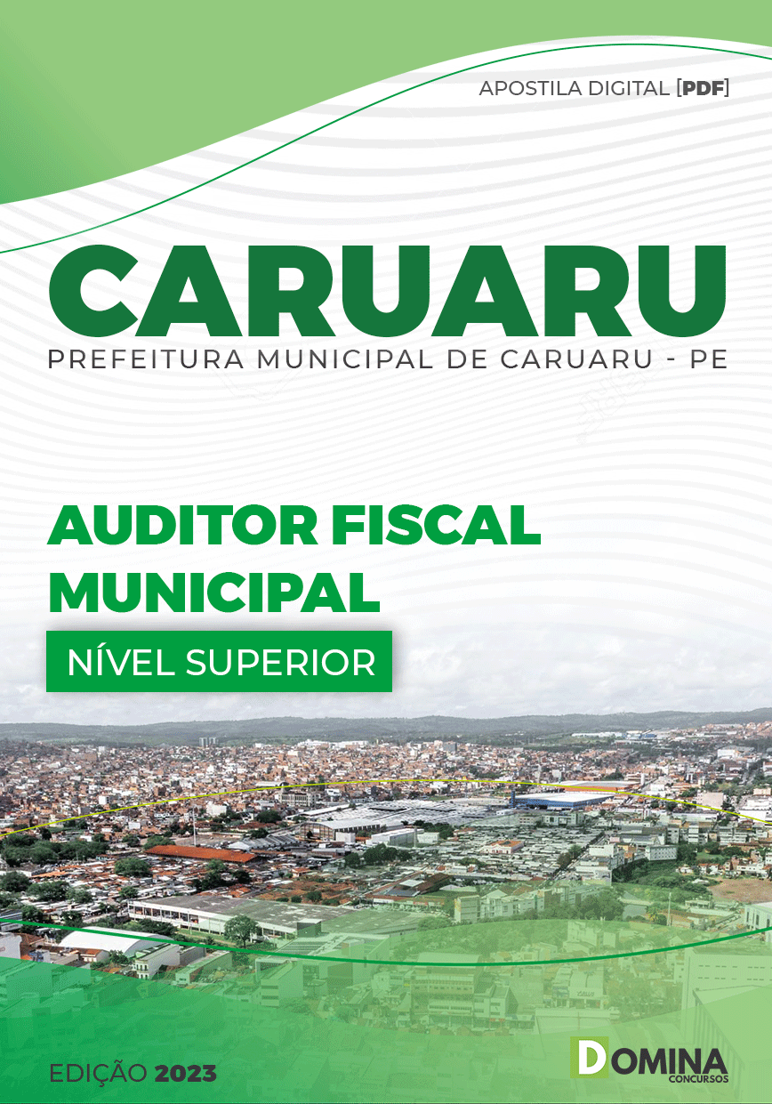 Apostila Pref Caruaru PE 2023 Auditor Fiscal Municipal