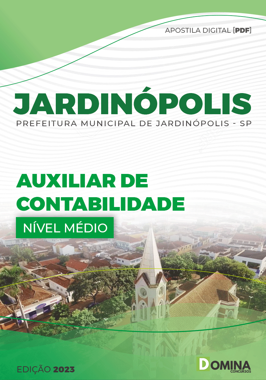 Apostila Pref Jardinópolis SP 2023 Auxiliar Contabilidade