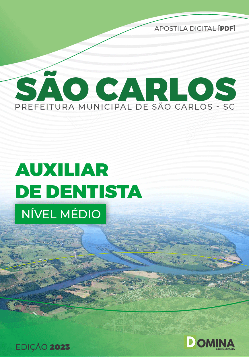 Apostila Concurso Pref São Carlos SC 2023 Auxiliar Dentista