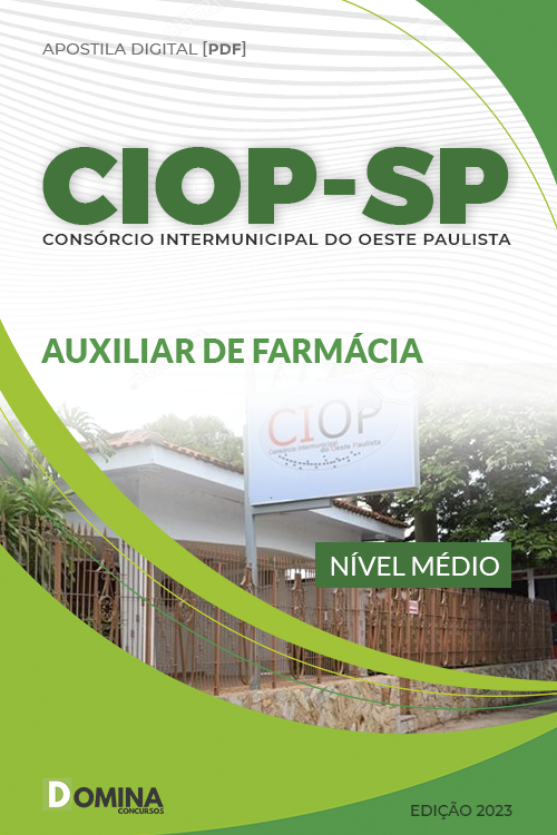 Apostila Concurso CIOP SP 2023 Auxiliar Farmácia