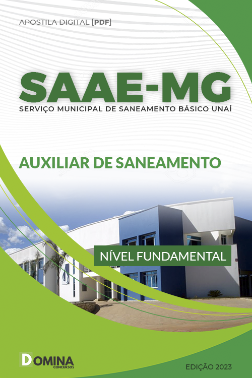 Apostila Concurso SAAE MG 2023 Auxiliar Saneamento
