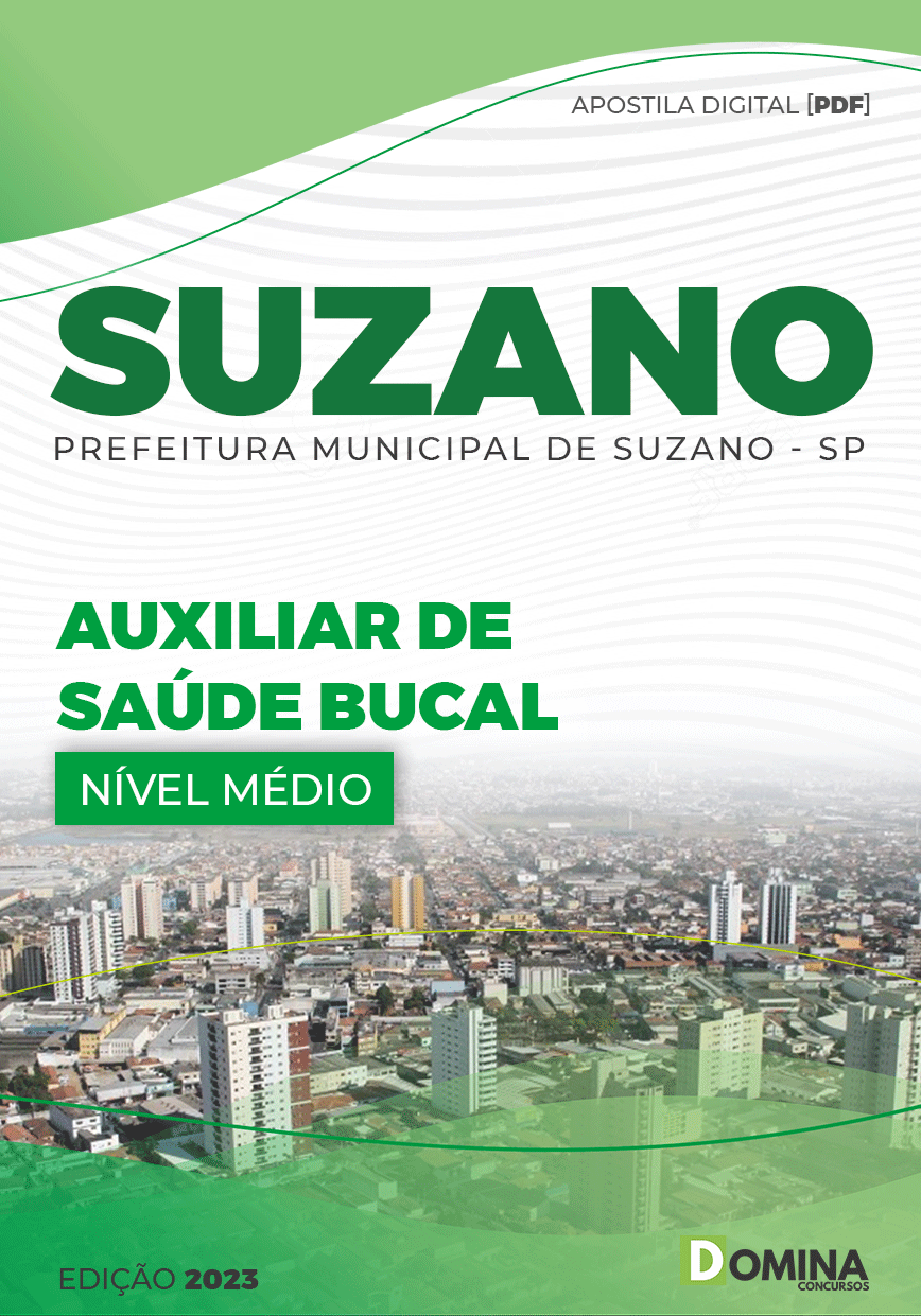 Apostila Concurso Pref Suzano SP 2023 Auxiliar Saúde Bucal