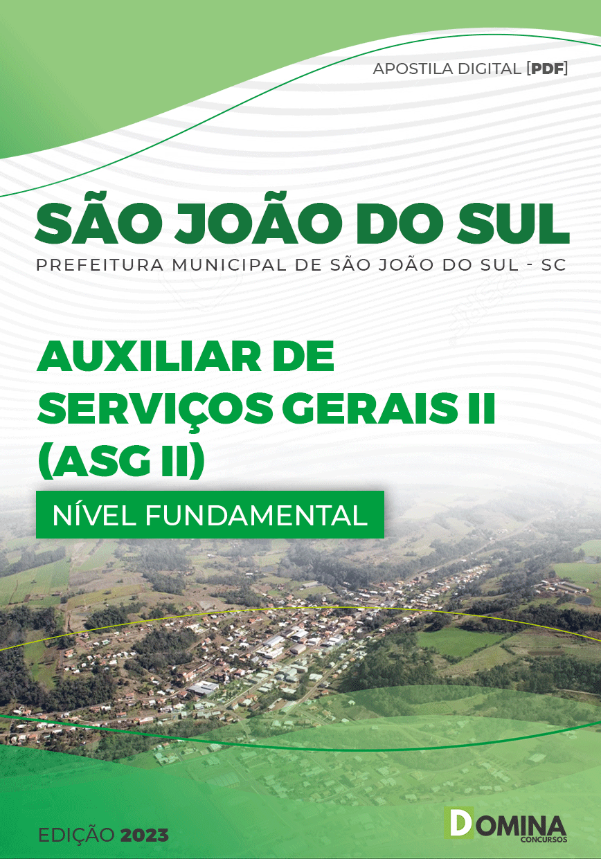 Apostila Pref São João Sul SC 2023 Auxiliar Serviços Gerais II