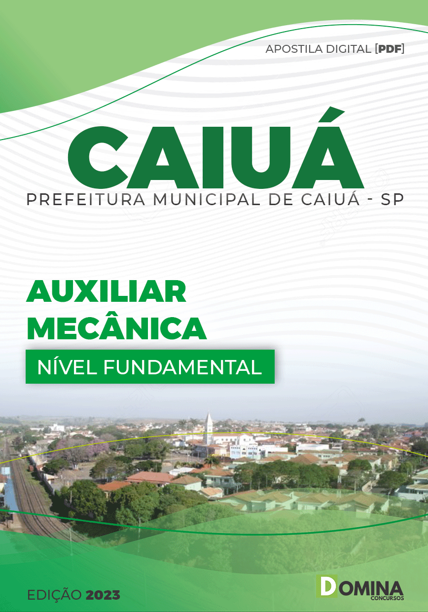 Apostila Concurso Pref Caiuá SP 2023 Auxiliar Mecânico