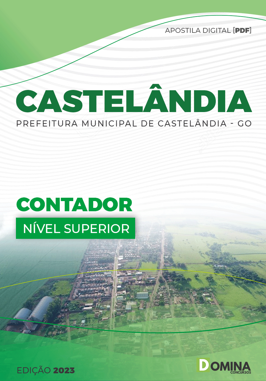 Apostila Digital Pref Castelândia GO 2023 Contador