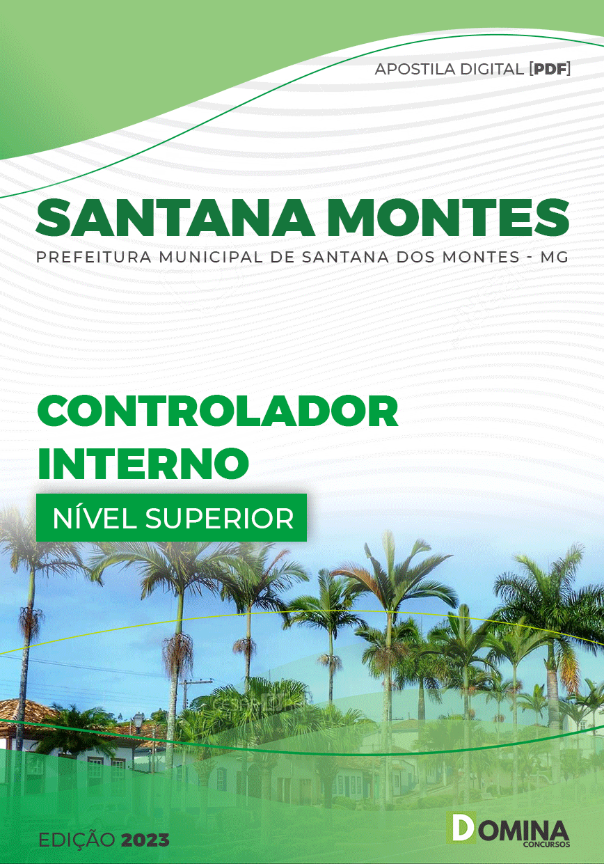 Apostila Pref Santana Montes MG 2023 Controlador Interno