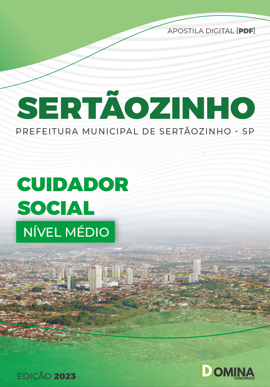 Apostila Concurso Pref Sertãozinho SP 2023 Cuidador Social