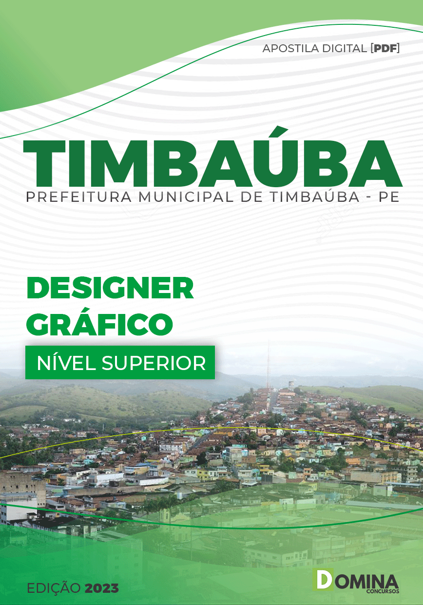 Apostila Concurso Pref Timbaúba PE 2023 Designer Gráfico