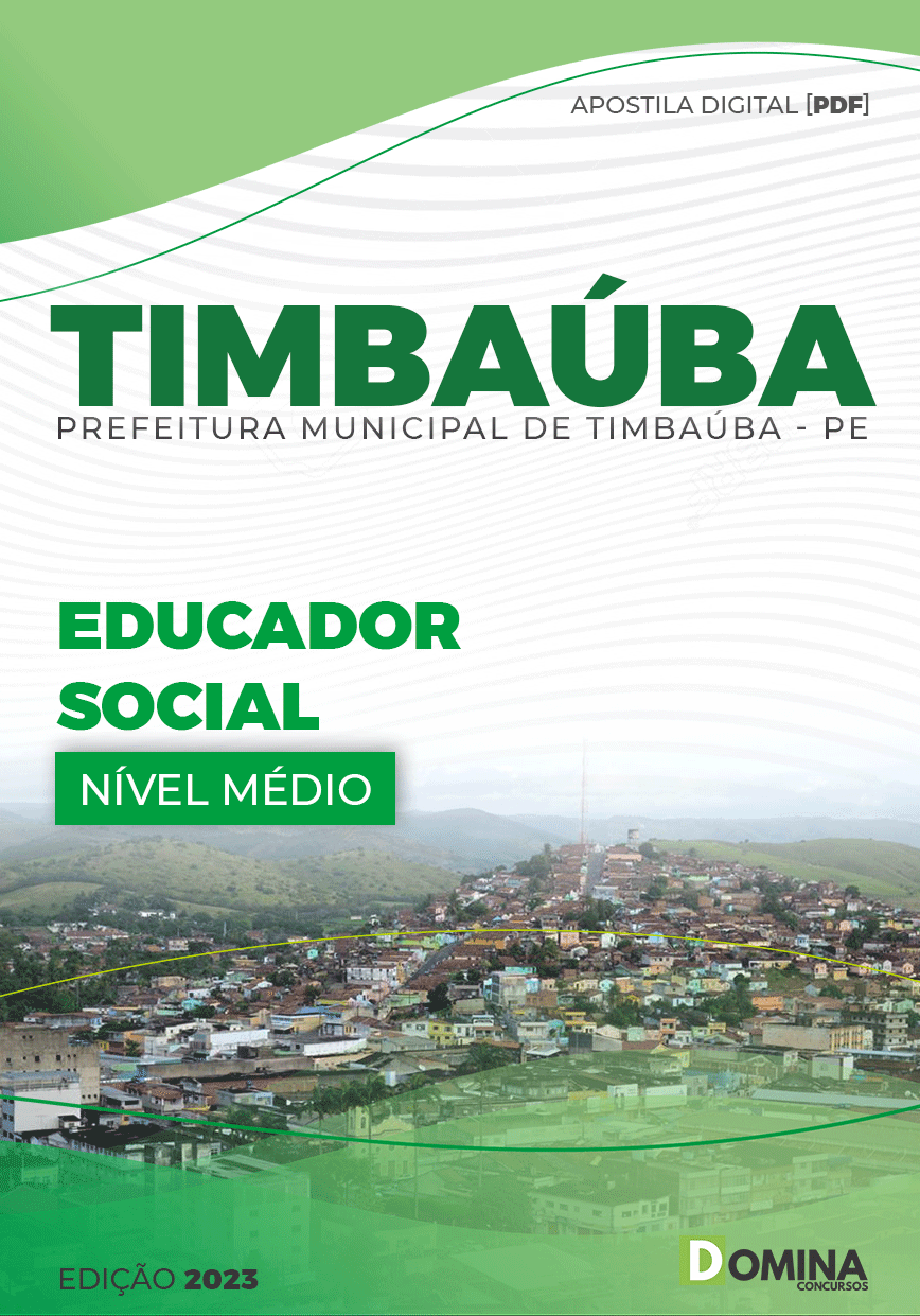 Apostila Concurso Pref Timbaúba PE 2023 Educador Social
