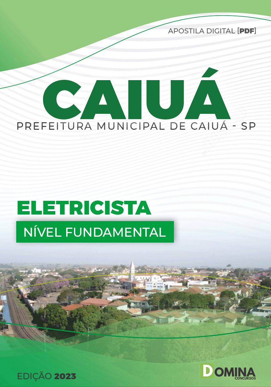 Apostila Digtial Concurso Pref Caiuá SP 2023 Eletricista