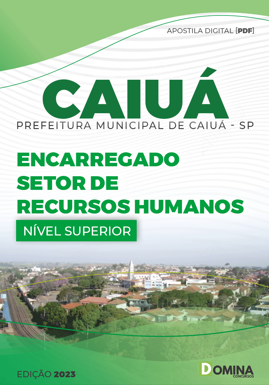 Apostila Pref Caiuá SP 2023 Encarregado Recursos Humanos