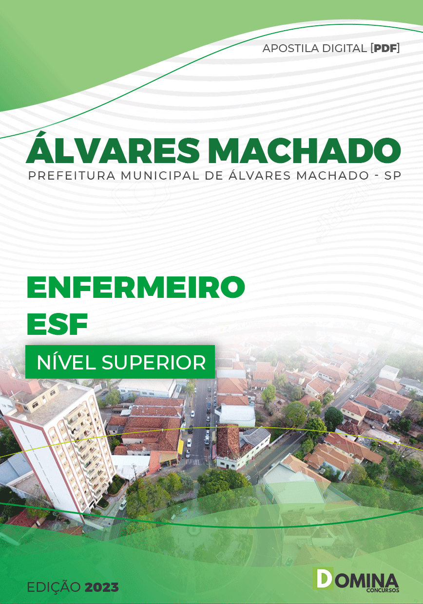 Apostila Pref Álvares Machado SP 2023 Enfermeiro ESF