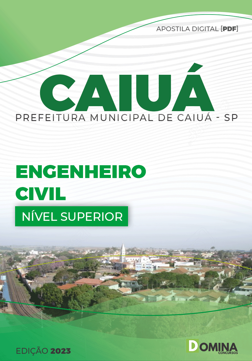 Apostila Concurso Pref Caiuá SP 2023 Engenheiro Civil