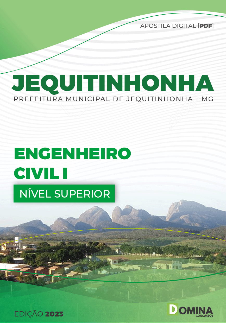 Apostila Pref Jequitinhonha MG 2023 Engenheiro Civil