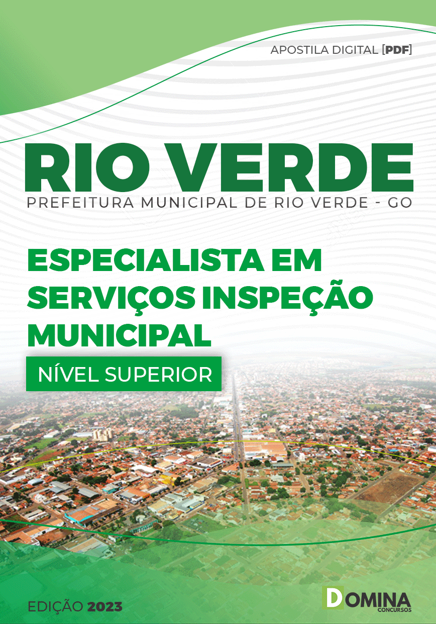 Apostila Pref Rio Verde GO 2023 Especialista Serviços Inspeção Municipal