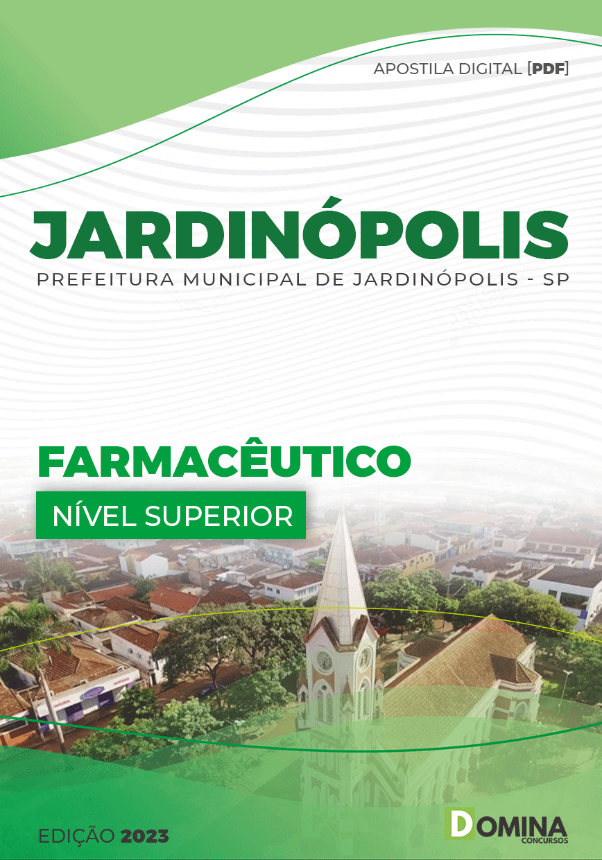 Apostila Digital Pref Jardinópolis SP 2023 Farmacêutico