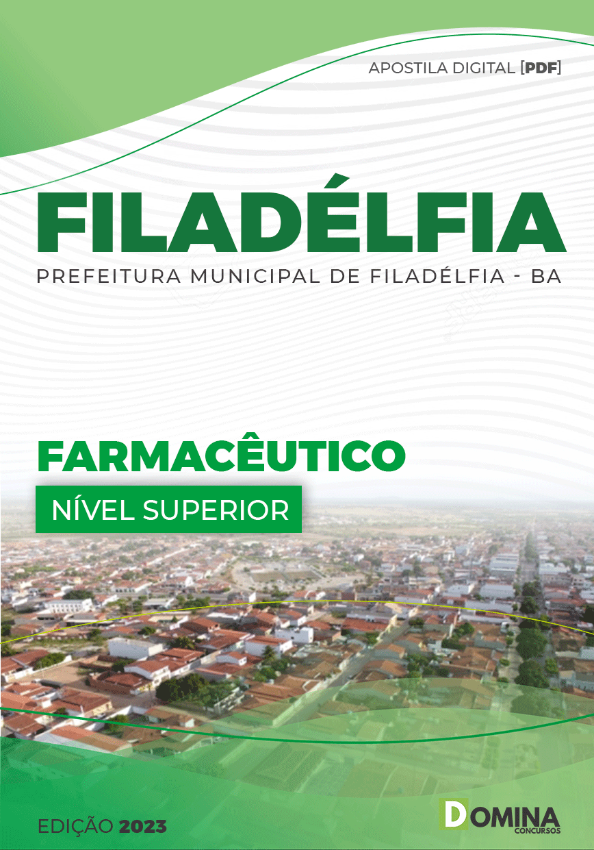 Apostila Concurso Pref Filadélfia BA 2023 Farmacêutico