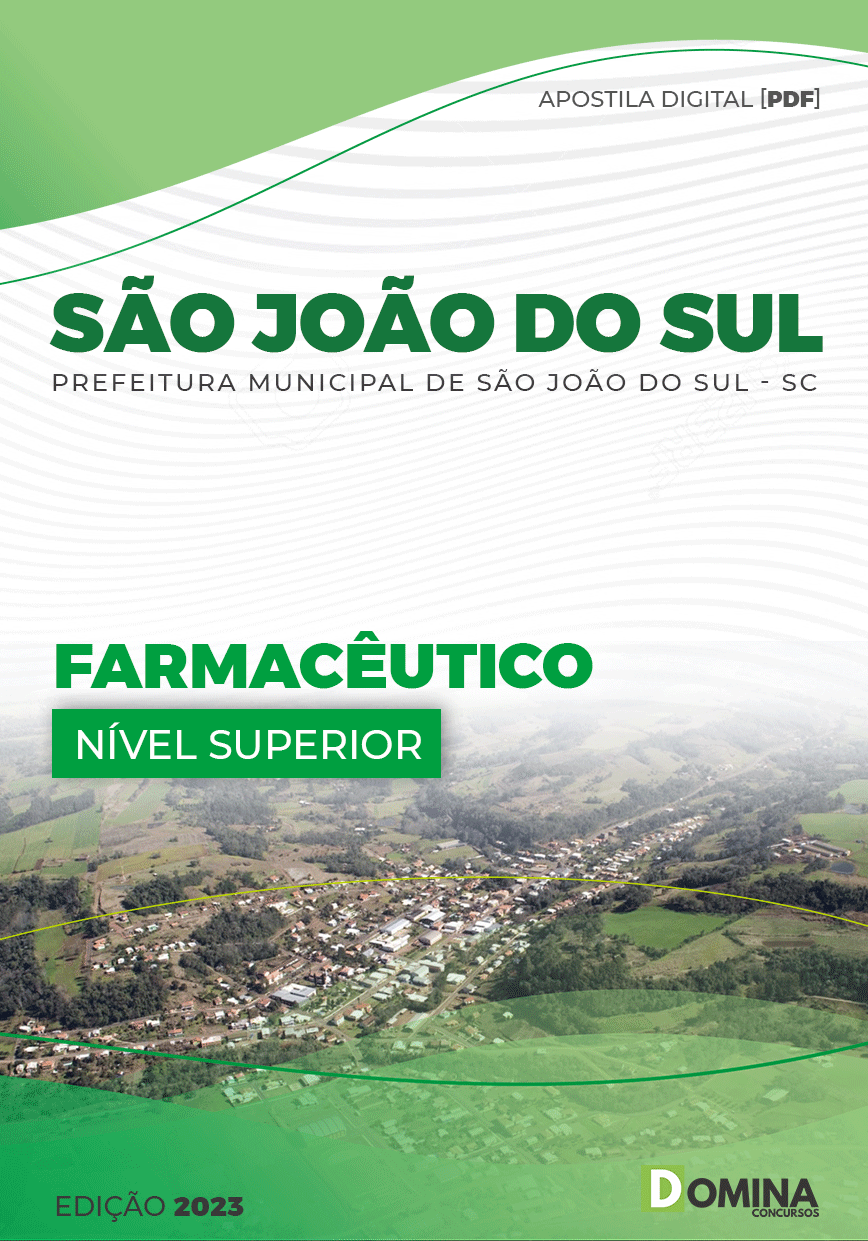 Apostila Digital Pref São João Sul SC 2023 Farmacêutico